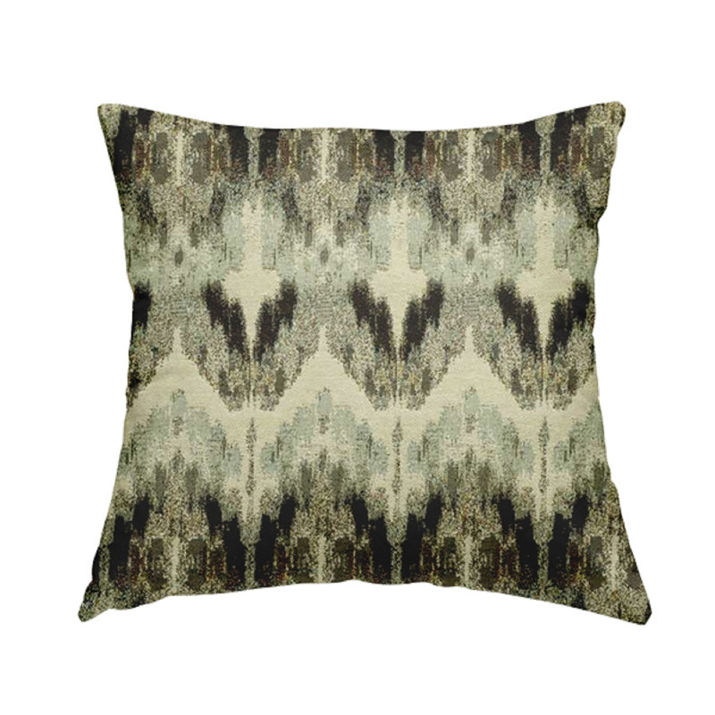 Locklin Chevron Square Cushion, 55cm H x 55cm W x 5cm D, Black/Brown