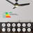 Saviti 52'' Smart Ceiling Fan With Remote, Light Kit Included,Works With Google Assistant And Amazon Alexa,Siri Shortcut.-751949755-780968806