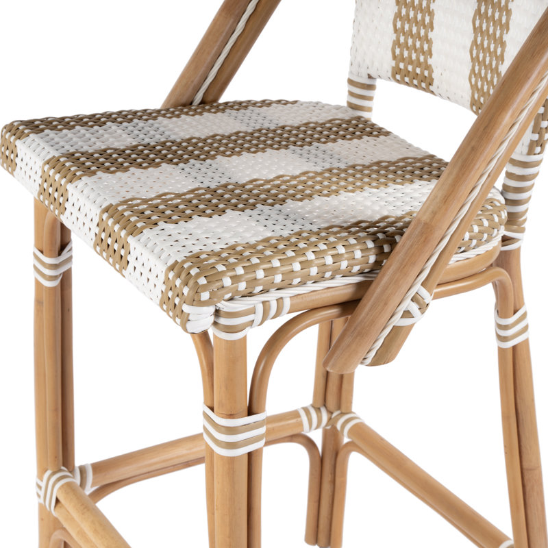 Tabouret Euporie, Beige / Blanc