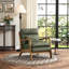 65.5cm Wide Modern Solid Wood Frame Upholstered Armchair with Lumbar Support Pillow-822648305