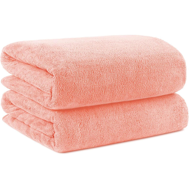Serviettes de bain en microfibre à séchage rapide pour le corps, Rose