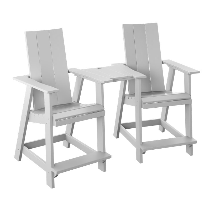 Tête-à-tête moderne. Blanc, Blanc