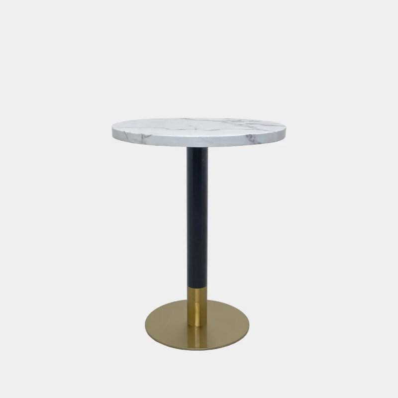 Table de salle à manger ronde Billen, Blanc