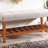 Charla Light Gray Fabric & Oak Finish Bench-1851421859