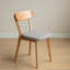 Chaise de salle à manger en bois de chêne naturel de qualité FAS Fabriqué en Amérique du Nord 100% Chaise en bois sans saleté Chaise de table Chaise de salon en bois Simple et naturel 47,5 * 55,5 * 78 cm (sans la table)
