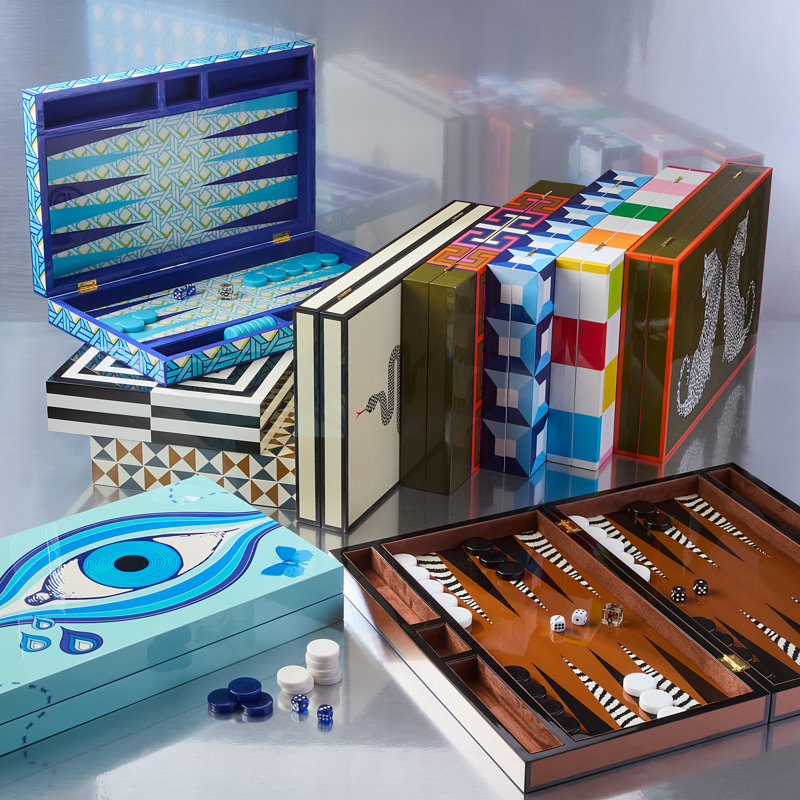 Zebra Backgammon Set