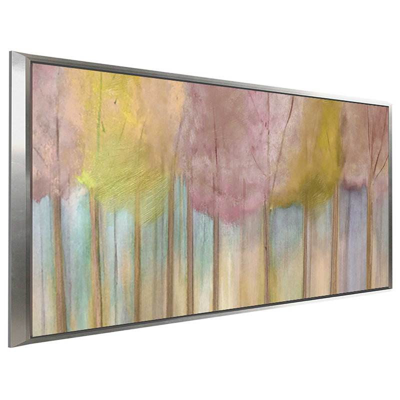 «Soft Orchid Morning» par Susan Jill, reproduction sur toile flottante, H 21,5 po x l 33,5 po x P 2 po