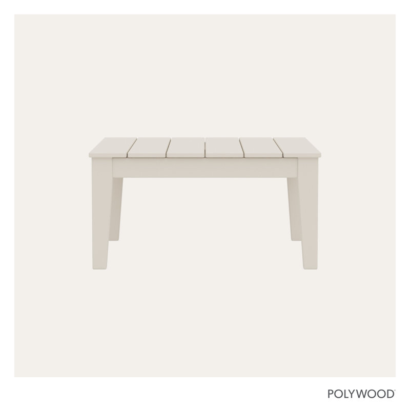 POLYWOOD Newport 36" Conversation Table, Sand