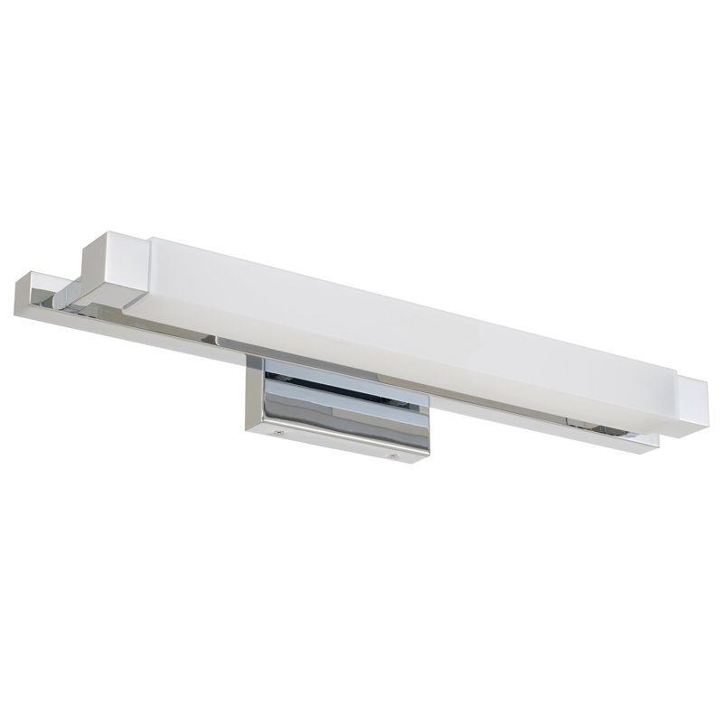 Barre de meuble-lavabo à DEL intégrée de 26 pouces, source d'énergie et de luminosité, 1830 lumens avec seulement 21 W, double fixation pour un attrait esthétique, 3 choix de température de couleur 3000K / 4000K / 5000K, intensité variable