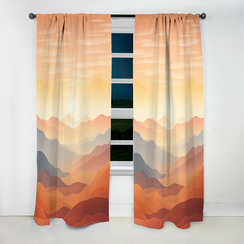 Rideau occultant Blix Sunrise Sunset, L 52 po x L 84 po