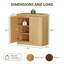Buffet de rangement 31 "avec portes et tablettes-763949210