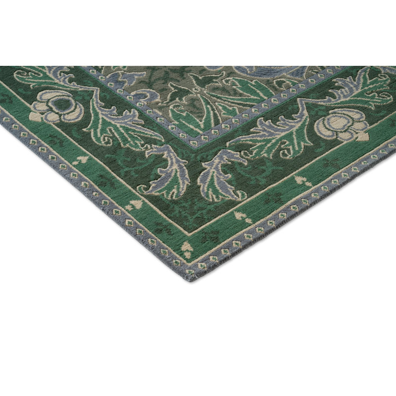 Helena Handmade Wool Floral Area Rug, Rectangle 8'2 x 11'6