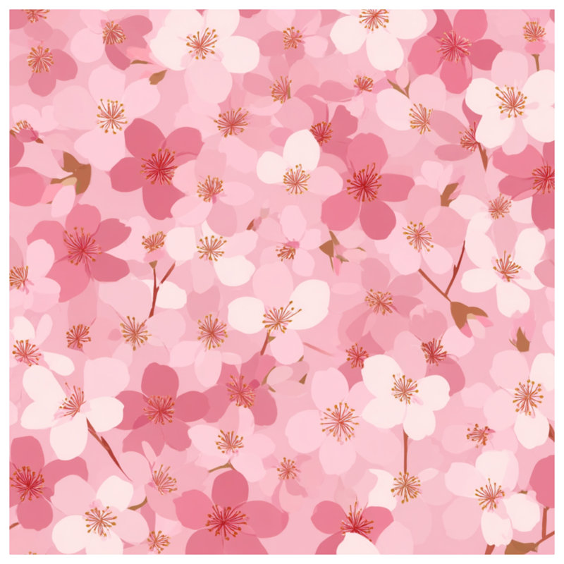 Tapisserie murale Blossoms - Décoration murale florale, H 50 po x l 60 po avec 4 œillets