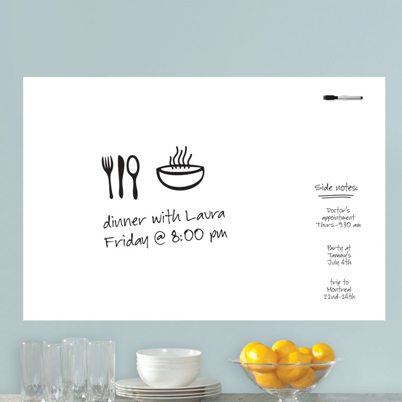 Keristen Abstract Non-Wall Damaging Chalkboard Decal