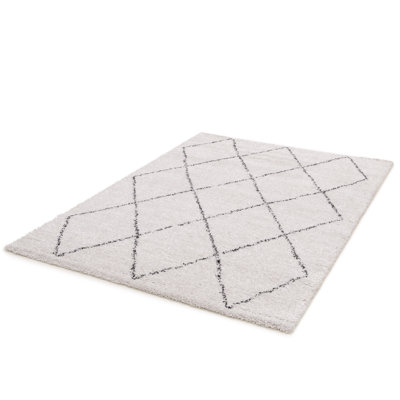 Elsa Geometric Shag Area Rug