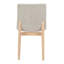Ensemble de 2 chaises de salle à manger rembourrées et modernes