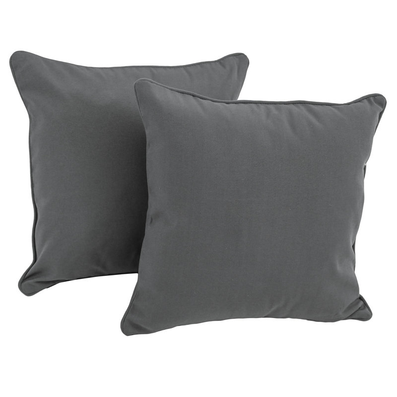  Housse et insert d'oreiller carré, Gris