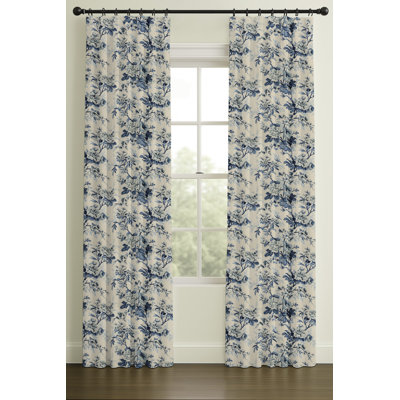 Vintage Floral Print On Linen/Ramie