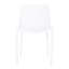Chaise d'extérieur moderne en lierre blanc moderne en polypropylène avec assise confortable