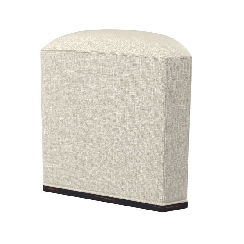 Quinn Novelty Ottoman, Vintage Ebony, Filigree Ivory 100% Polyester