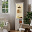 Bibliothèque de coin avec armoire H 66,5 "x l 21,7"-769227450