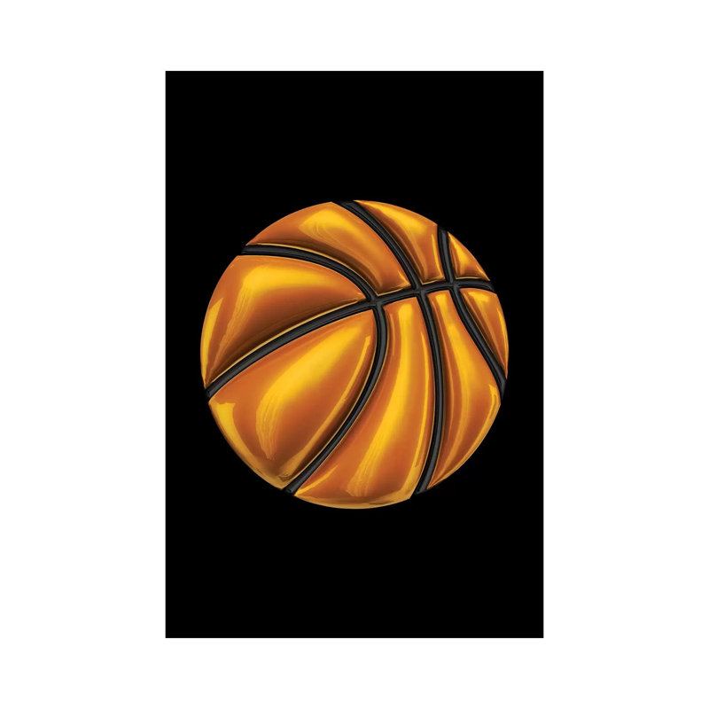 Basketball by Octavian Mielu - Wrapped Canvas Print, 101.6 cm H x 66.04 cm W x 3.175 cm D
