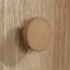 Armoire de rangement de style maison de campagne rustique, finition brune