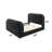 Kana Upholstered Bed with LED in Black-983911114