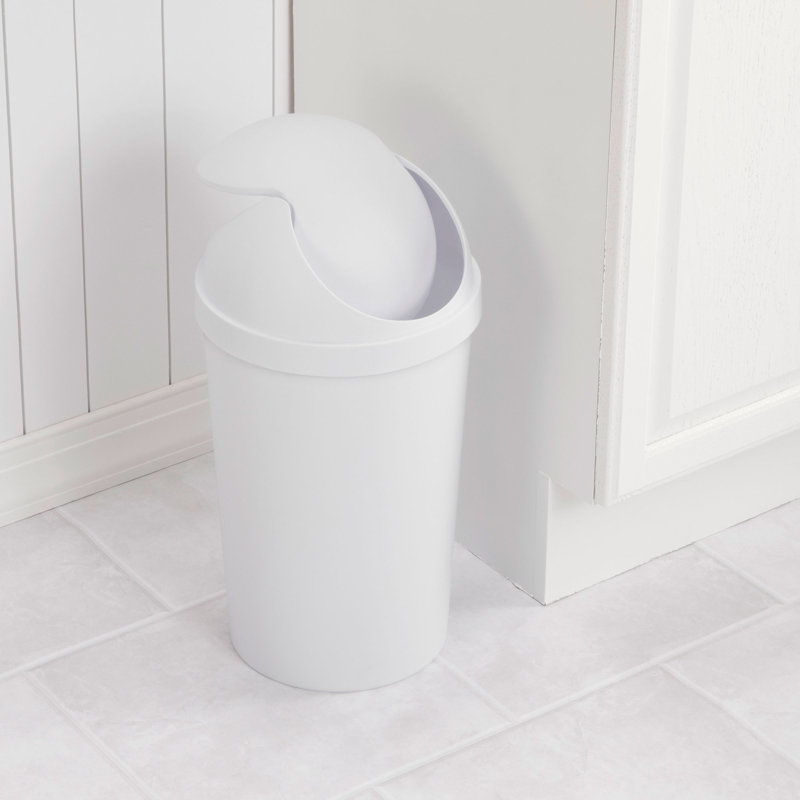 Corbeille à déchets en plastique 3 gallons Sterilite 10838006, Blanc