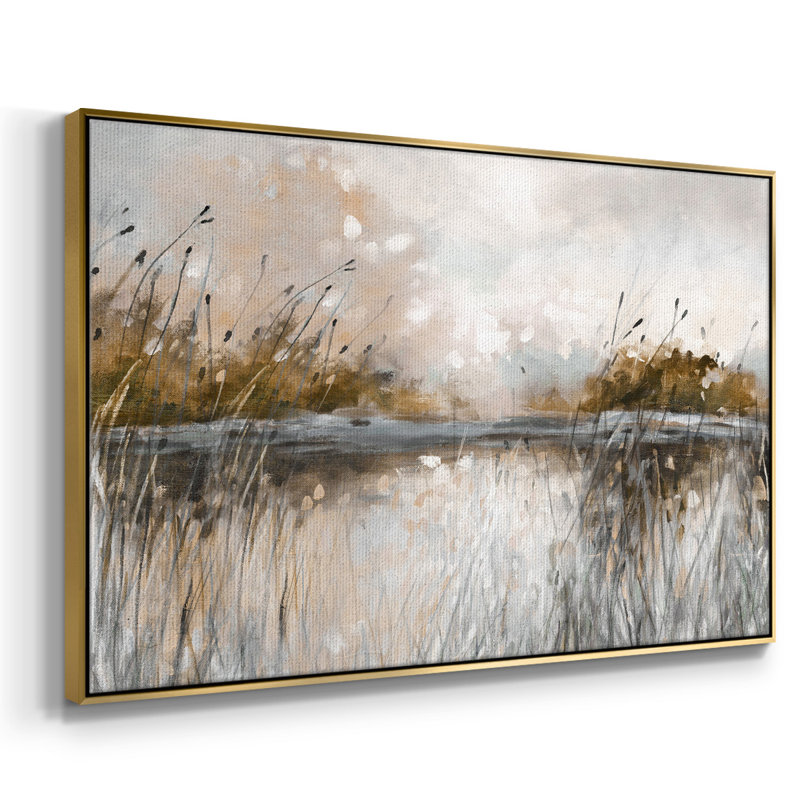 Honeybloom Lake Views, reproduction d'art sur toile, H 27 po x l 41 po x P 2 po, Or