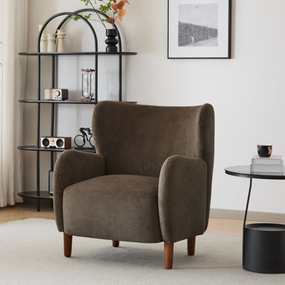 Langston Velvet Upholstered Wingback Accent Chair
