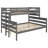 Twin XL  Bunk Bed, Detachable Wood Frame With Ladder-606701193
