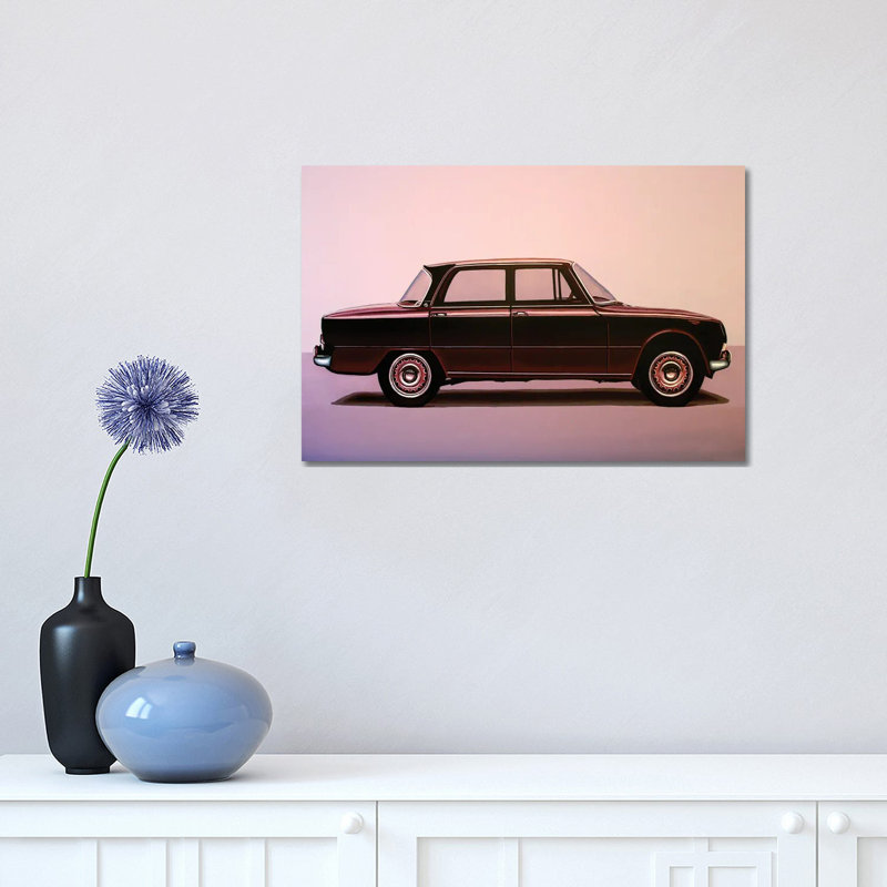 Alfa Romeo Giulia Super 1967 by Paul Meijering - Wrapped Canvas Print