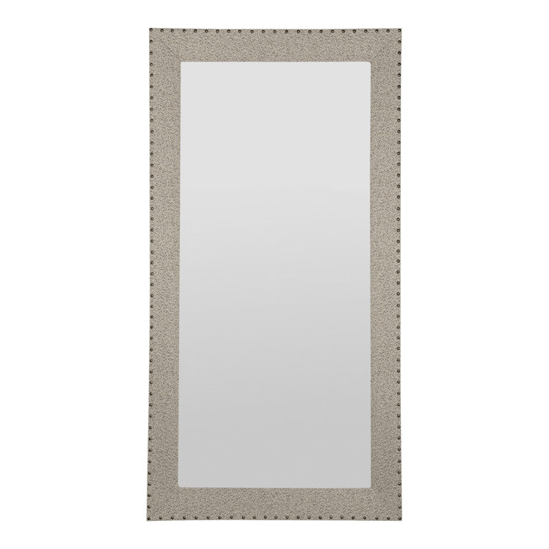 Corinthian Wall Mirror, Dove Gray, Impala Linen, Yes