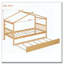 Lit en bois avec lit gigogne simple-370702193