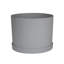 Pot à fleurs rond intérieur / extérieur en plastique moderne avec soucoupe-1927843351-1933896411