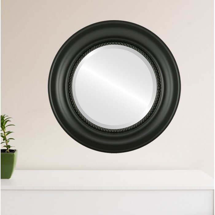 Charlton Home® Witney Wood Flat Wall Mirror & Reviews | Wayfair