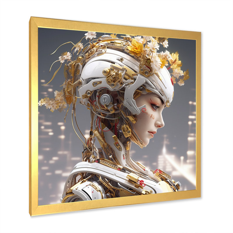 Sci-Fi - Warriors III, H 36 po x l 36 po x P 1,5 po, Cadre doré à une seule photo