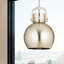 Luminaire suspendu en forme de sphère en métal 1 lumière Amrith-88157199-99335883-88157198