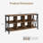 62" 8-Cube Console Table Storage Organizer, 3-Tier Metal Horizontal Bookcase for Living Room Office-391407119