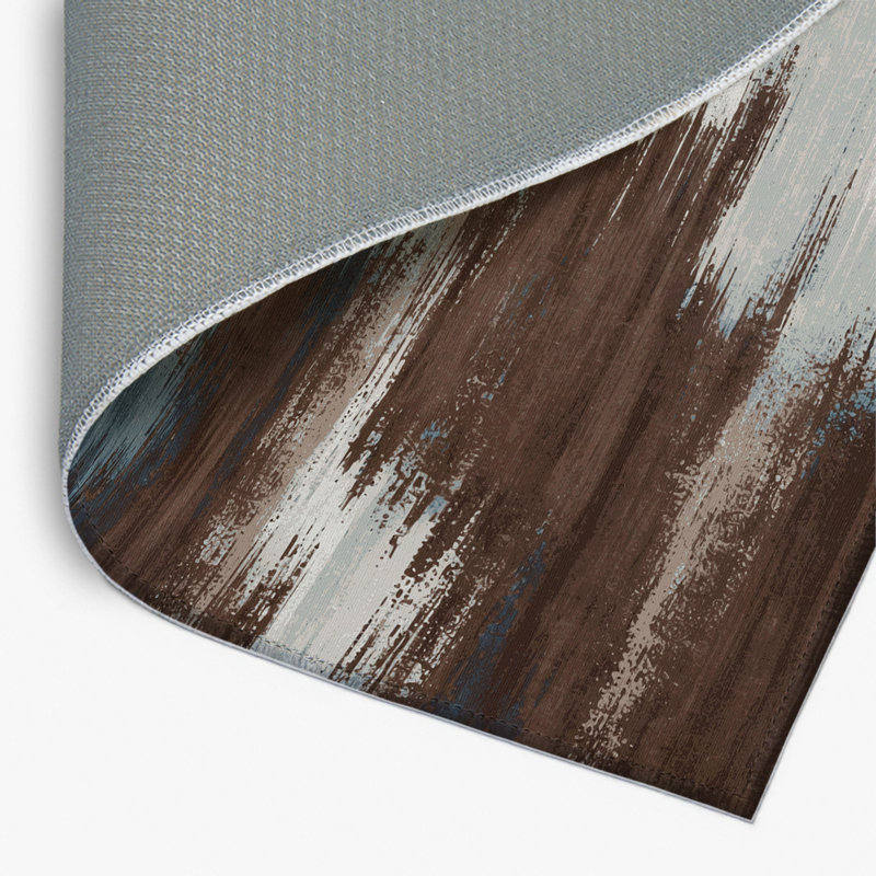 Watercolor Brown Indoor and Outdoor Area Rug, Rectangle 2' x 3'