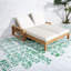 Méridiennes de patio en bois réglables et confortables, style moderne pour la détente en plein air