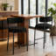 Tabouret 34,25 "H 34,25" avec dossier courbé-2016141506