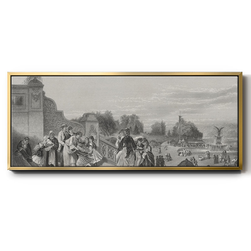 The Terrace, Central Park- Framed Canvas