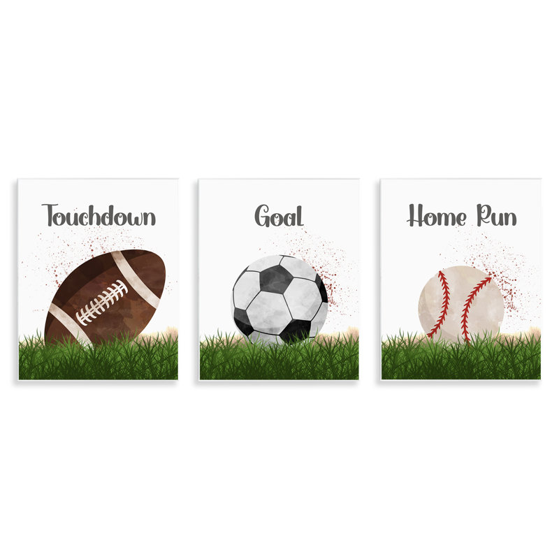 Plaque murale «Have A Ball Team Sports», conception par Christine Simpson Art
