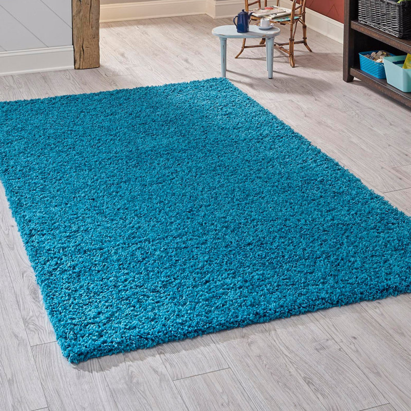 Tapis turquoise Angeline, Rectangle 10 pi x 13 pi 1 po