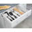 mDesign Plastic Adjustable/Expandable Drawer Storage Organizer