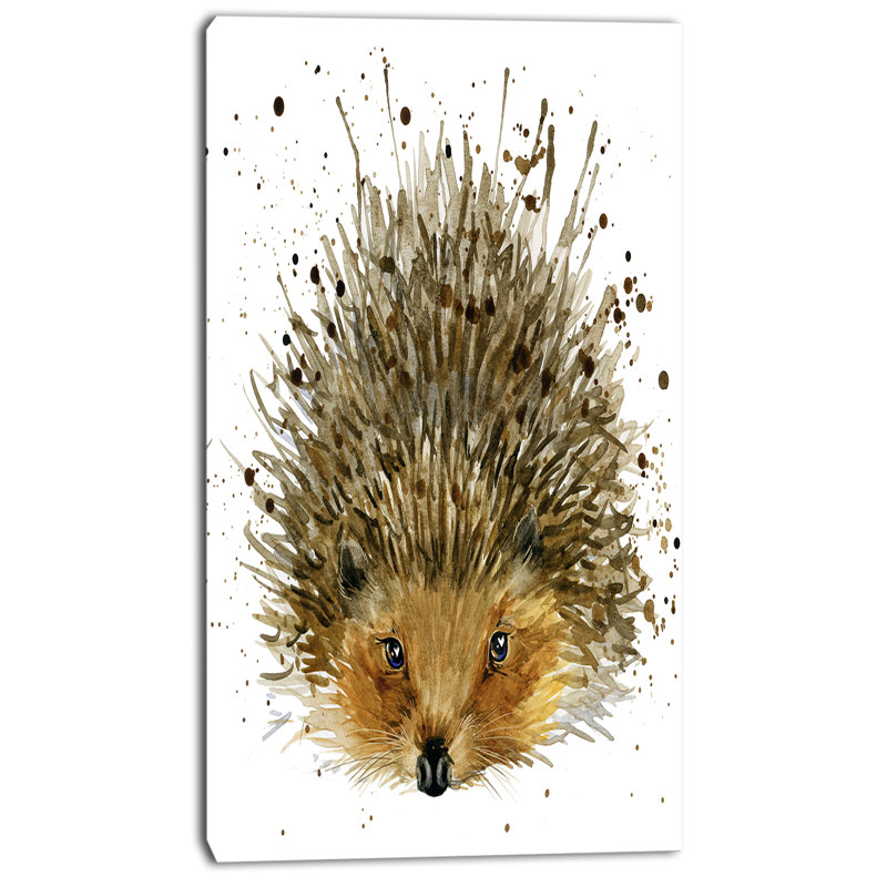« hedgehog, impression sur toile tendue », reproduction d’art sur toile tendue, H 60 po x l 28 po x P 1,5 po