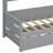 Wooden Daybed With Trundle, And All-In-One Cabinet And Shelf-106588310-113572564