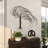 Metal Indoor Outdoor Tree Home Wall Decor with Long Branch